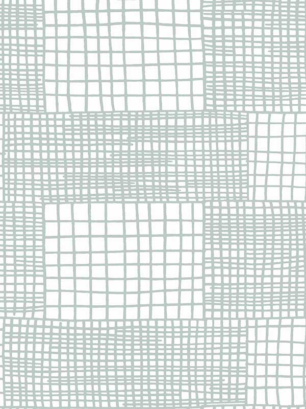 Maxwell Geometric fabric in aqua color - pattern number 2903-25823 - by A Street Prints in the Bluebell collection