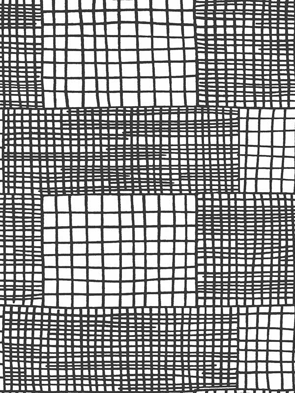 Maxwell Geometric fabric in black color - pattern number 2903-25824 - by A Street Prints in the Bluebell collection