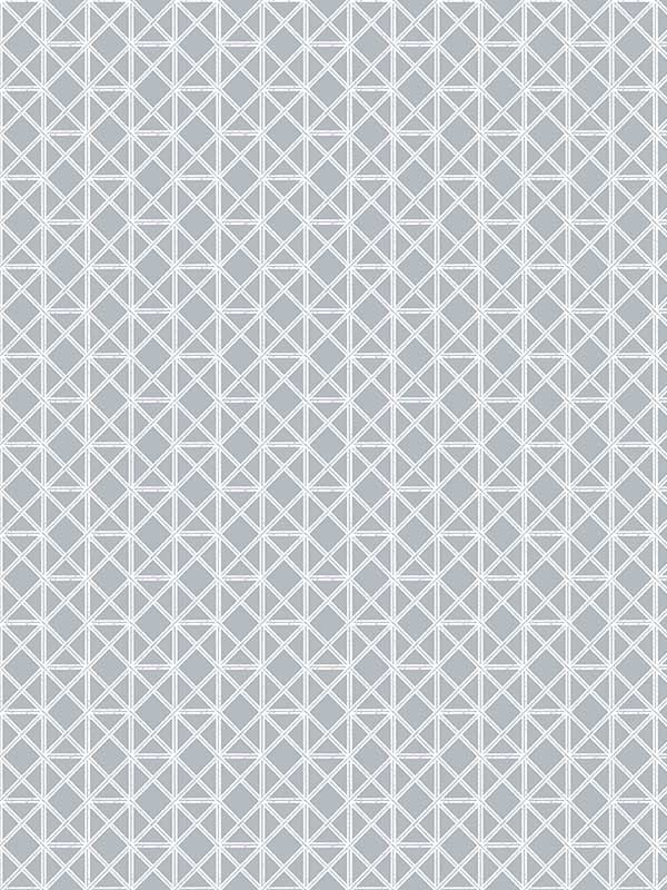 Lisbeth Geometric Lattice fabric in grey color - pattern number 2969-26002 - by A Street Prints in the Pacifica collection