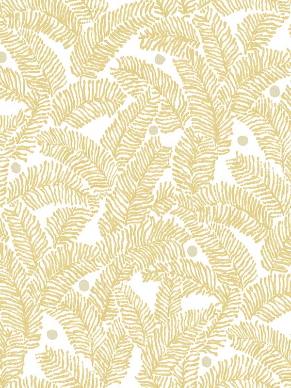 Athina Fern wallpaper in yellow color - pattern number 2969-26032 - by A Street Prints in the Pacifica collection