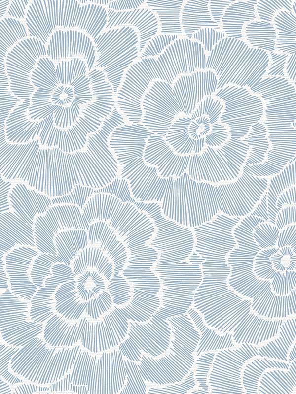 Periwinkle Textured Floral fabric in blue color - pattern number 2969-26039 - by A Street Prints in the Pacifica collection