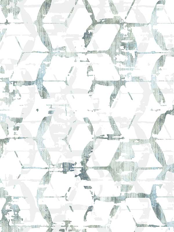 Augustine Distressed Geometric wallpaper in slate color - pattern number 2969-26042 - by A Street Prints in the Pacifica collection