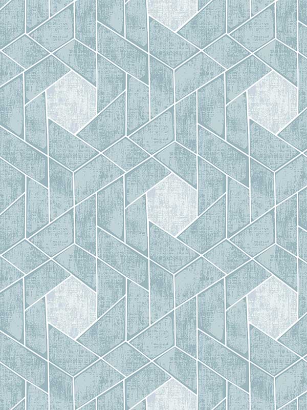 Granada Geometric fabric in aqua color - pattern number 2964-25904 - by A Street Prints in the Scott Living collection