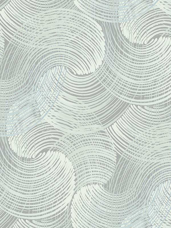 Karson Swirling Geometric fabric in teal color - pattern number 2964-25909 - by A Street Prints in the Scott Living collection