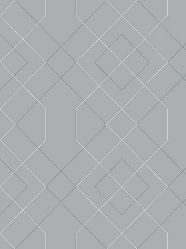 Ballard Geometric fabric in pewter color - pattern number 2964-25910 - by A Street Prints in the Scott Living collection