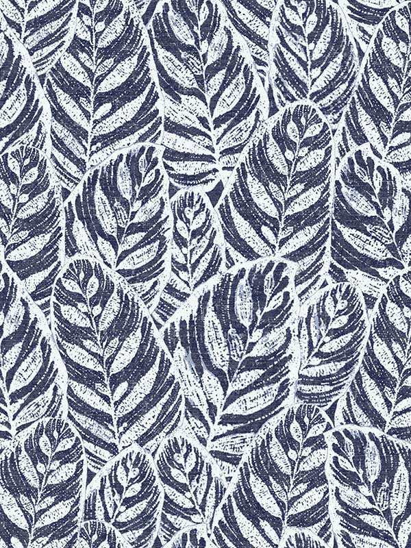 Del Mar Botanical fabric in indigo color - pattern number 2964-25921 - by A Street Prints in the Scott Living collection