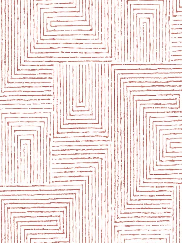 Merritt Geometric fabric in red color - pattern number 2964-25956 - by A Street Prints in the Scott Living collection