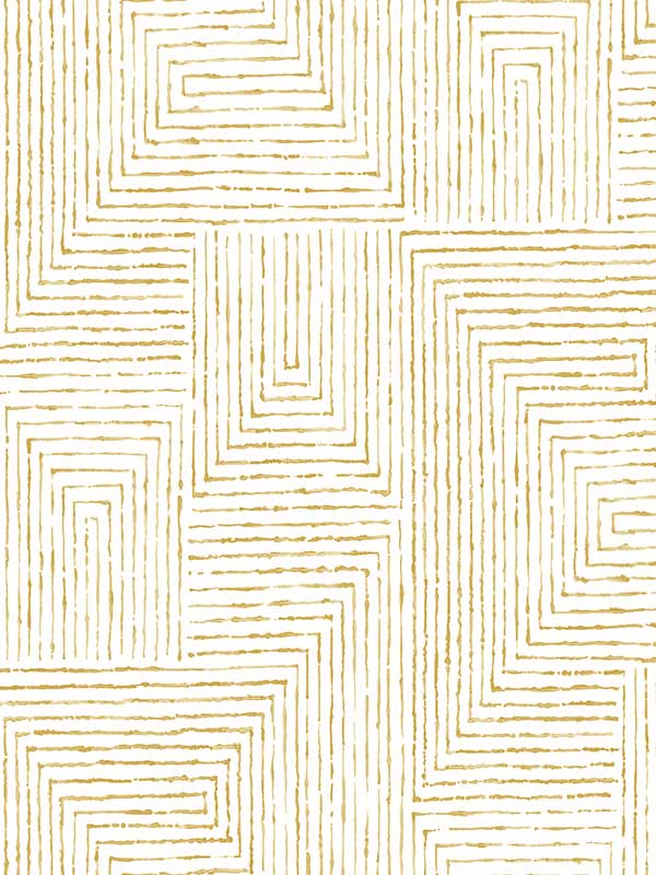 Merritt Geometric fabric in honey color - pattern number 2964-25957 - by A Street Prints in the Scott Living collection