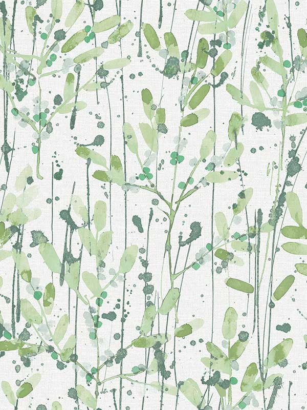 Leandra Floral Trail wallpaper in green color - pattern number 2975-26241 - by A Street Prints in the Scott Living Second Edition collection
