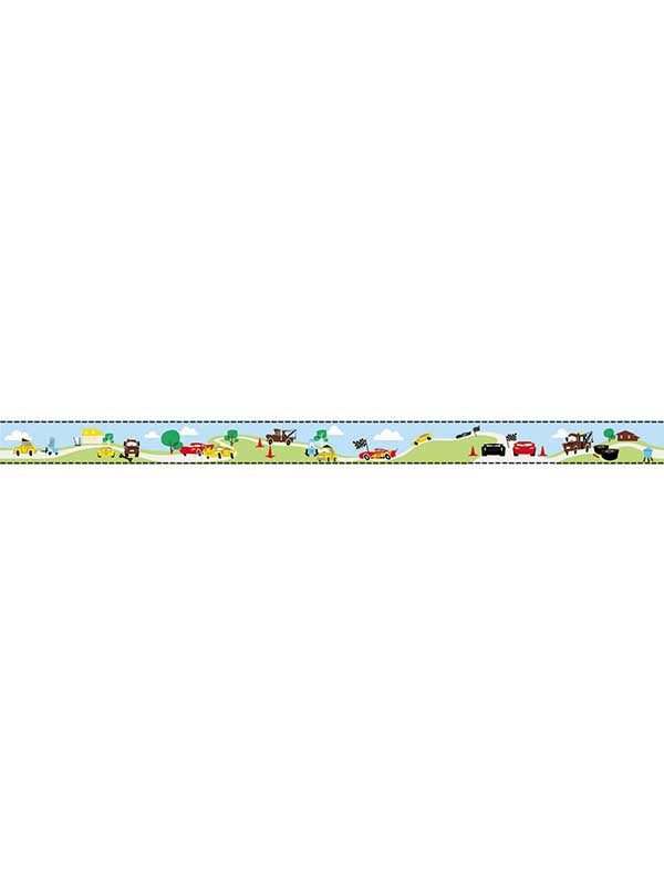 Disney and Pixar Cars fabric in light blue color - pattern number DI0919BD - by York in the Disney Kids Vol 4 collection