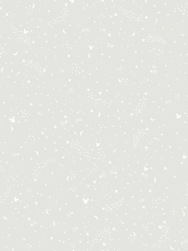 Disney Mickey Mouse Star wallpaper in grey color - pattern number DI0987 - by York in the Disney Kids Vol 4 collection
