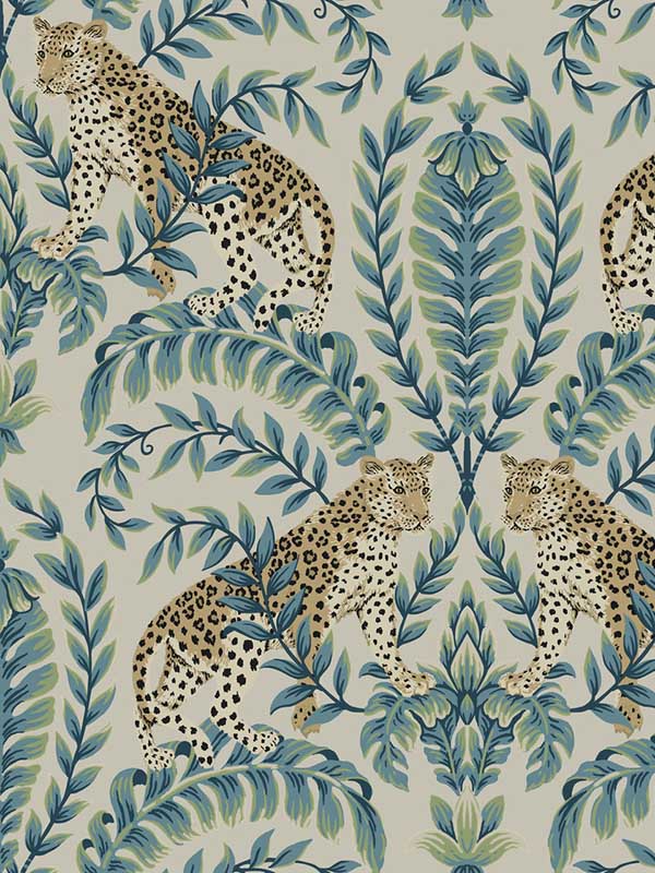 Jungle Leopard fabric in taupe color - pattern number KT2206 - by Ronald Redding in the 24 Karat collection