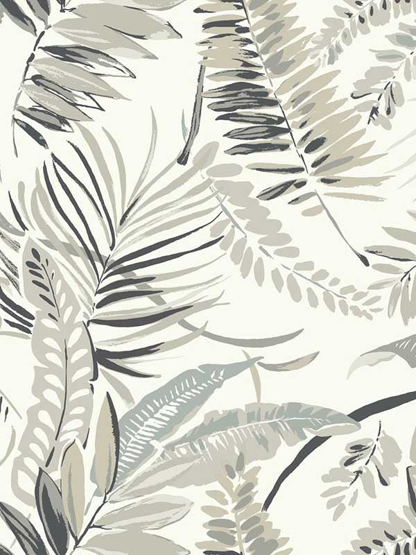 Tropical Toss fabric in white color - pattern number TC2622 - by York in the Tropics Resource Library collection