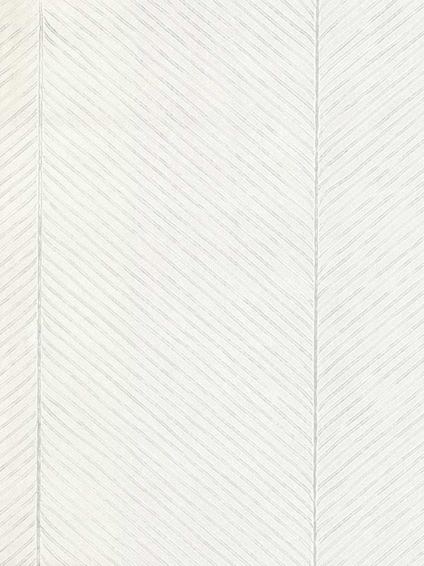 Palm Chevron fabric in white and silver color - pattern number TC2692 - by York in the Tropics Resource Library collection
