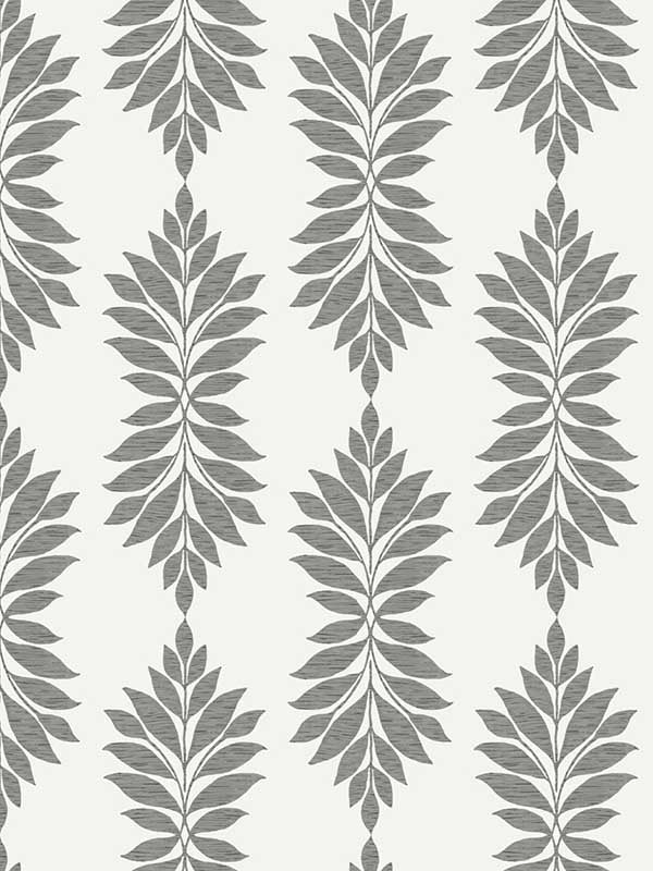 Broadsands Botanica fabric in grey and off white color - pattern number CV4427 - by York in the Waters Edge Resource Library collection
