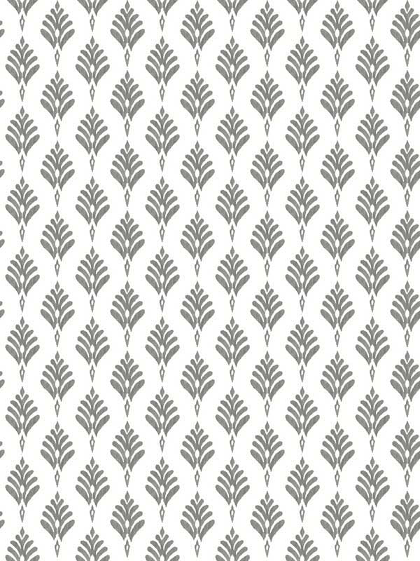 French Scallop wallpaper in grey color - pattern number CV4457 - by York in the Waters Edge Resource Library collection