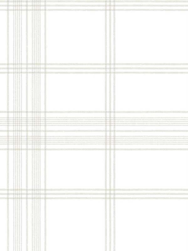 Charter Plaid wallpaper in off white color - pattern number CV4466 - by York in the Waters Edge Resource Library collection
