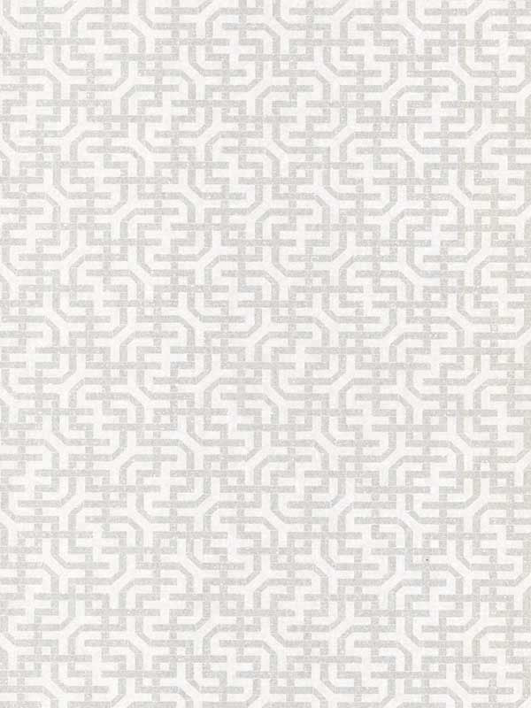 Dynastic Lattice fabric in white color - pattern number 5802 - by Ronald Redding in the Traveler collection