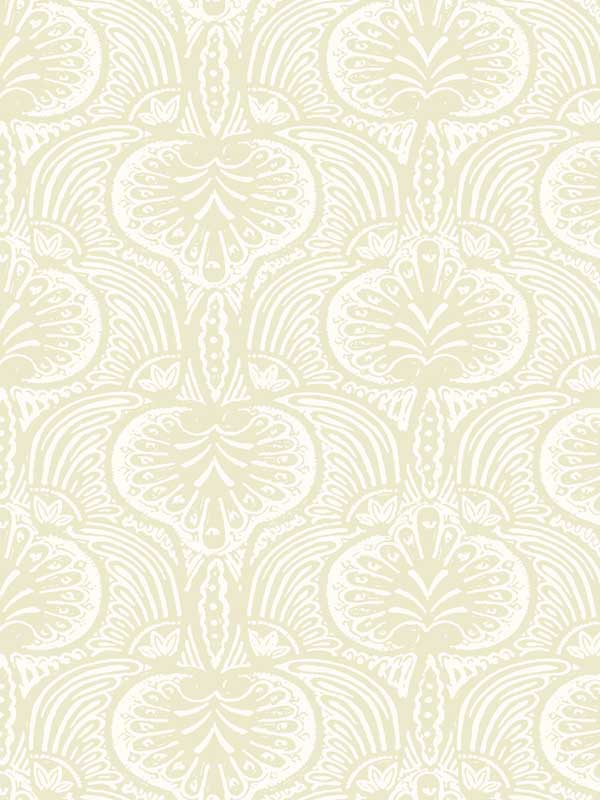 Lotus Palm wallpaper in beige color - pattern number HO2154 - by Ronald Redding in the Traveler collection