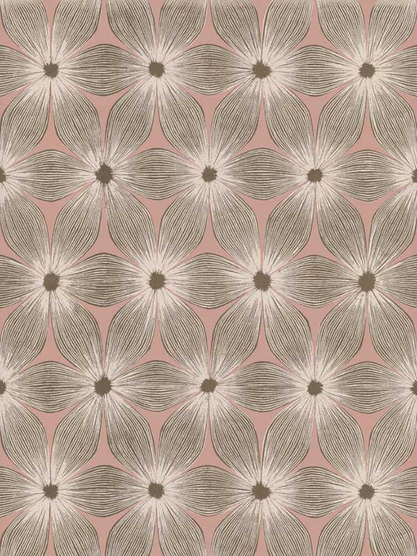 Everlasting fabric in coral and gold color - pattern number CI2301 - by Candice Olson in the Modern Artisan Second Edition collection