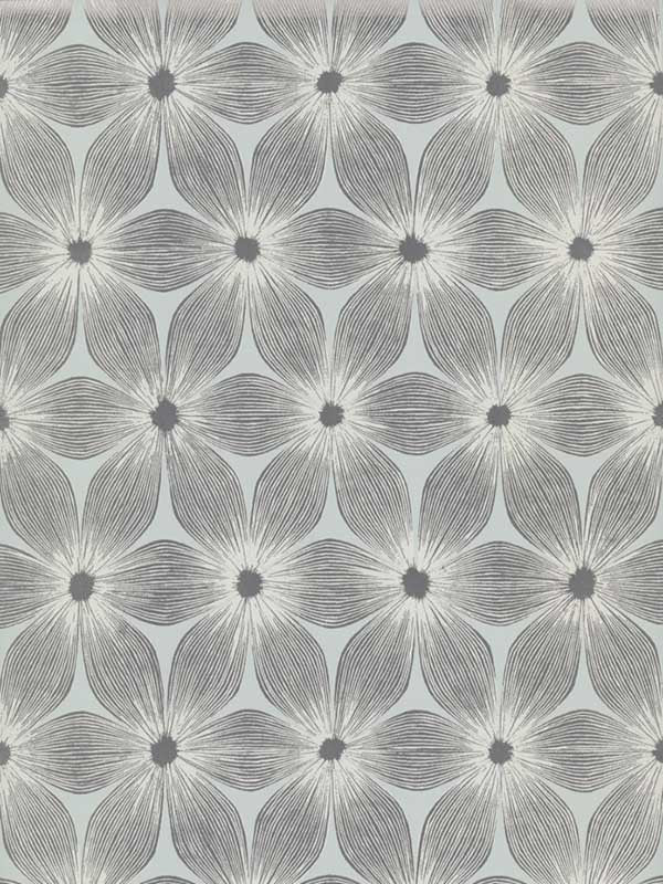 Everlasting fabric in blue and silver color - pattern number CI2303 - by Candice Olson in the Modern Artisan Second Edition collection