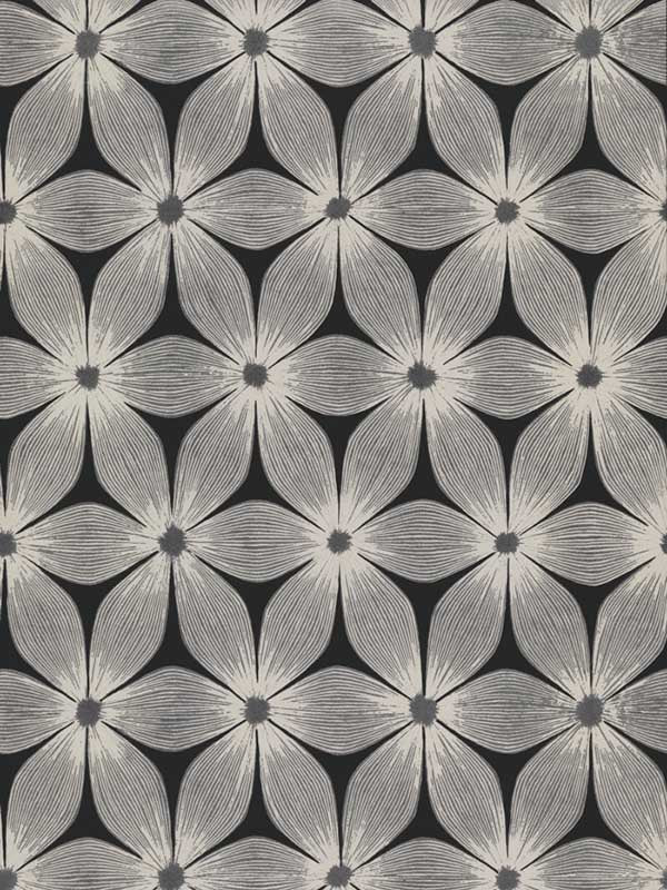 Everlasting fabric in black and silver color - pattern number CI2305 - by Candice Olson in the Modern Artisan Second Edition collection