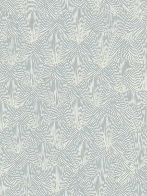 Luminous Gingko fabric in blue color - pattern number CI2338 - by Candice Olson in the Modern Artisan Second Edition collection