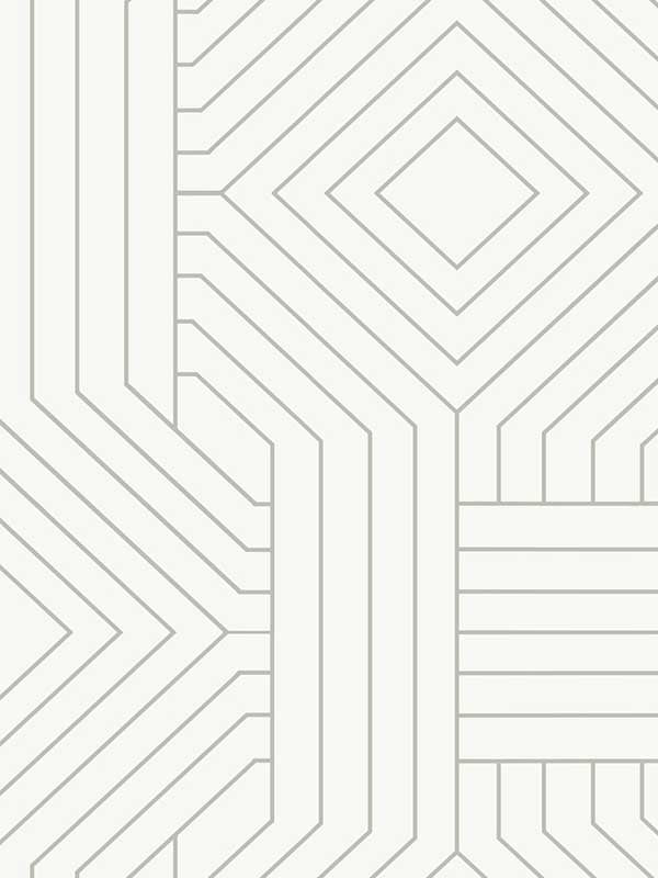 Diverging Diamonds fabric in white color - pattern number CI2374 - by Candice Olson in the Modern Artisan Second Edition collection