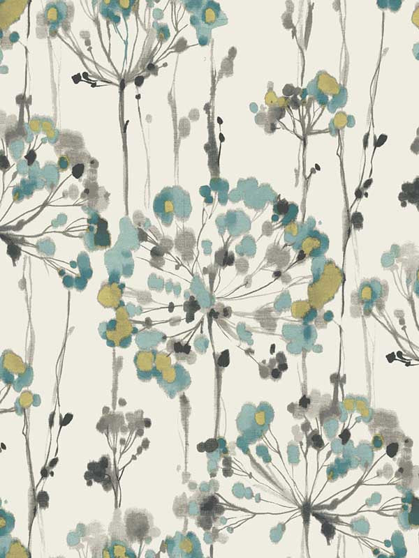 Flourish wallpaper in gold metallic color - pattern number CN2102 - by Candice Olson in the Modern Artisan Second Edition collection