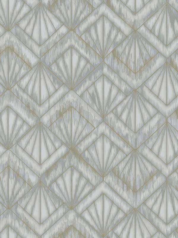 Modern Shell wallpaper in blue and grey color - pattern number OS4274 - by Candice Olson in the Modern Nature Second Edition collection