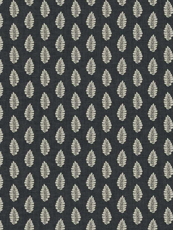 Leaf Pendant wallpaper in black color - pattern number GR5965 - by York in the Grandmillennial collection