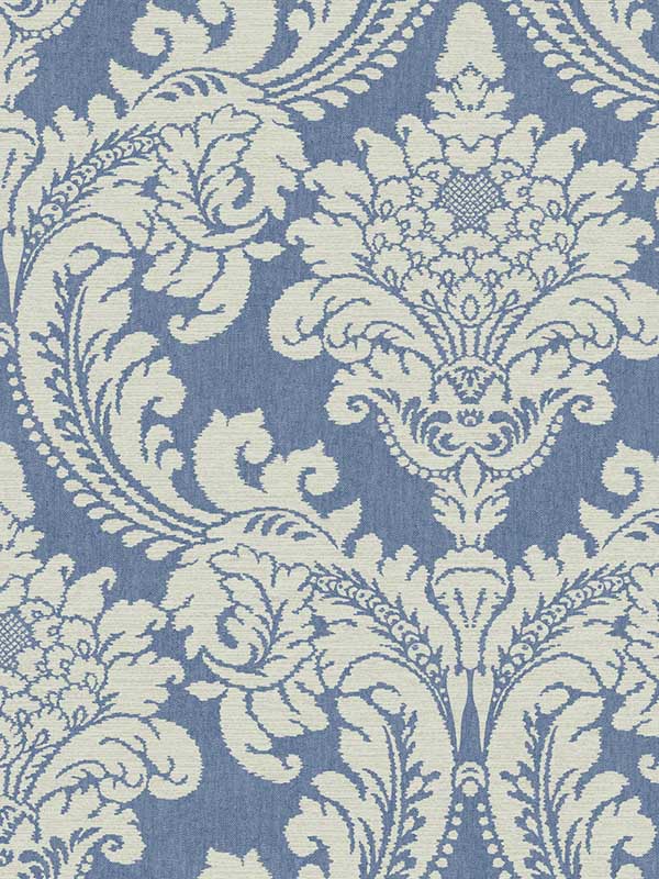 Tapestry Damask fabric in blue color - pattern number GR6024 - by York in the Grandmillennial collection