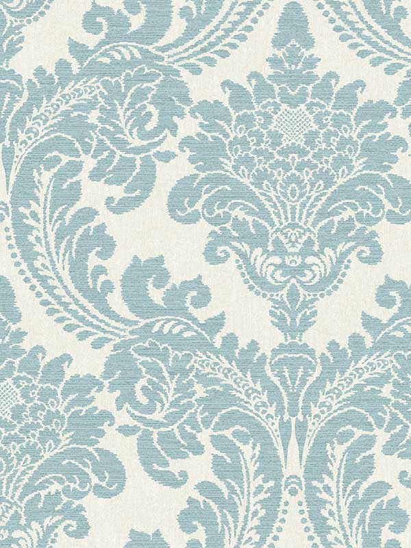 Tapestry Damask fabric in teal color - pattern number GR6025 - by York in the Grandmillennial collection