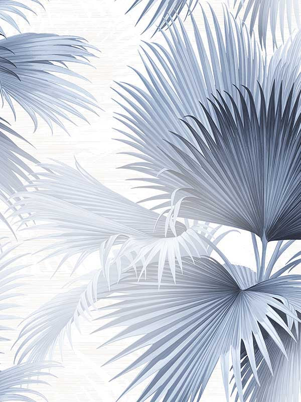 Summer Palm Tropical fabric in blue color - pattern number 2927-40102 - by A Street Prints in the Newport collection