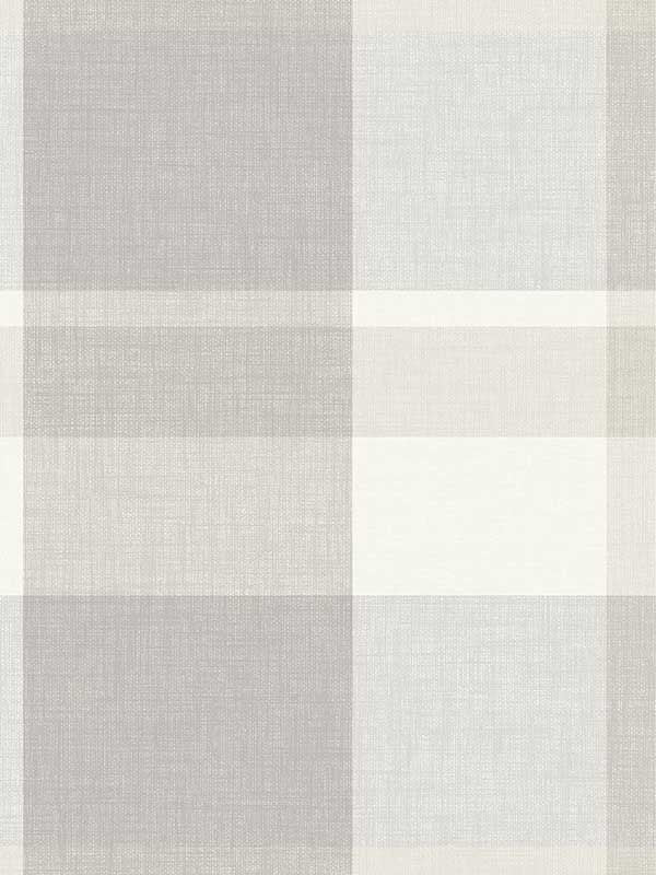 Madaket Plaid wallpaper in light grey color - pattern number 2927-81118 - by A Street Prints in the Newport collection