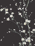 Monterey Floral Branch fabric in black color - pattern number 2927-81800 - by A Street Prints in the Newport collection