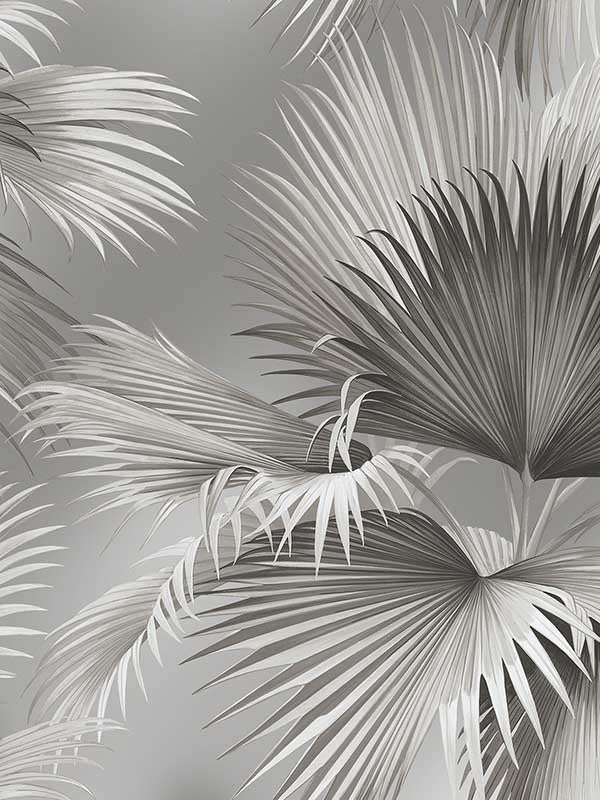 Summer Palm Tropical fabric in platinum color - pattern number 2927-81908 - by A Street Prints in the Newport collection