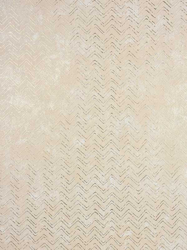 Luna Distressed Chevron fabric in copper color - pattern number 2927-00603 - by Brewster in the Polished collection