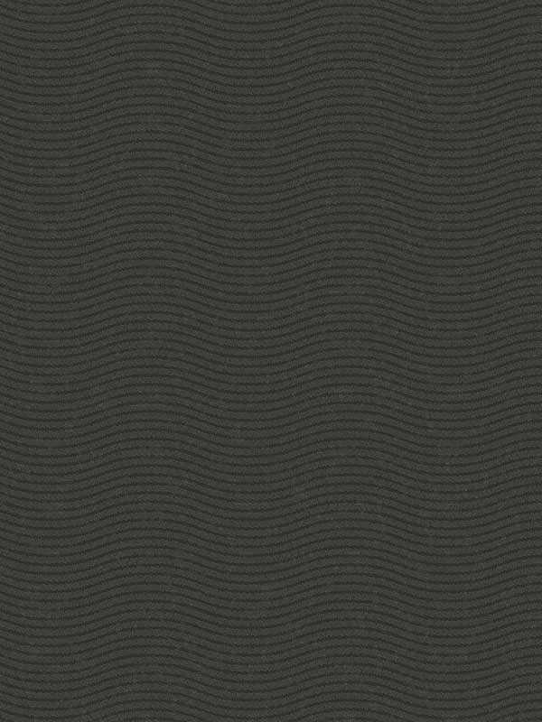 Curves Glittering Waves fabric in black color - pattern number 395854 - by Eijffinger in the Bold collection