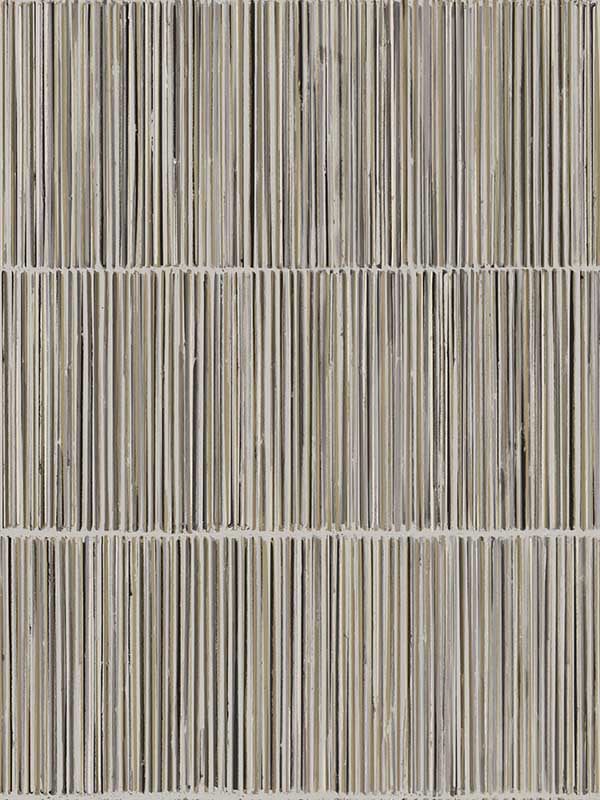 Aspen Natural Stripe fabric in grey color - pattern number 391512 - by Eijffinger in the Terra collection