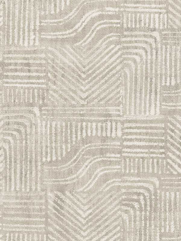 Pueblo Global Geometric fabric in light grey color - pattern number 391532 - by Eijffinger in the Terra collection