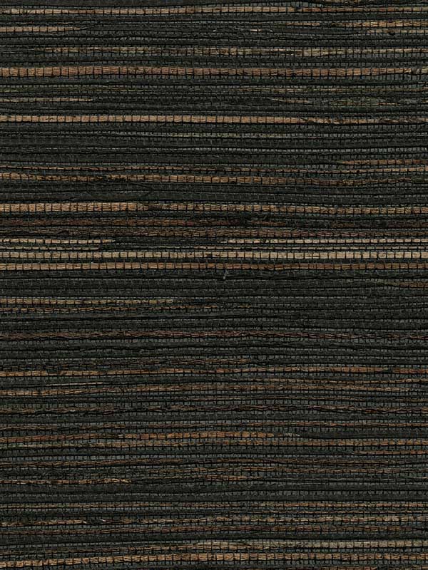 Shandong Ramie Grasscloth fabric in charcoal color - pattern number 4018-35 - by Advantage in the Grasscloth Portfolio collection