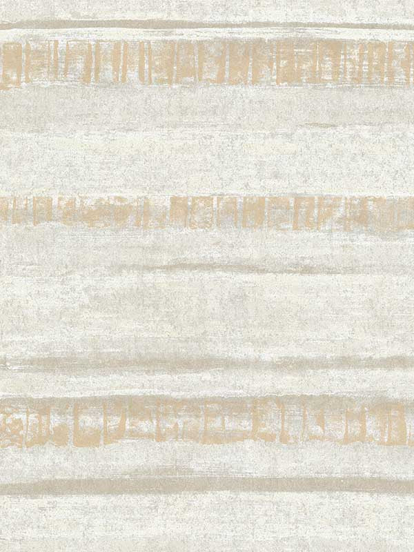 Rakasa Distressed Stripe fabric in gold color - pattern number 4019-86416 - by A Street Prints in the Lustre A Metallic Collection collection
