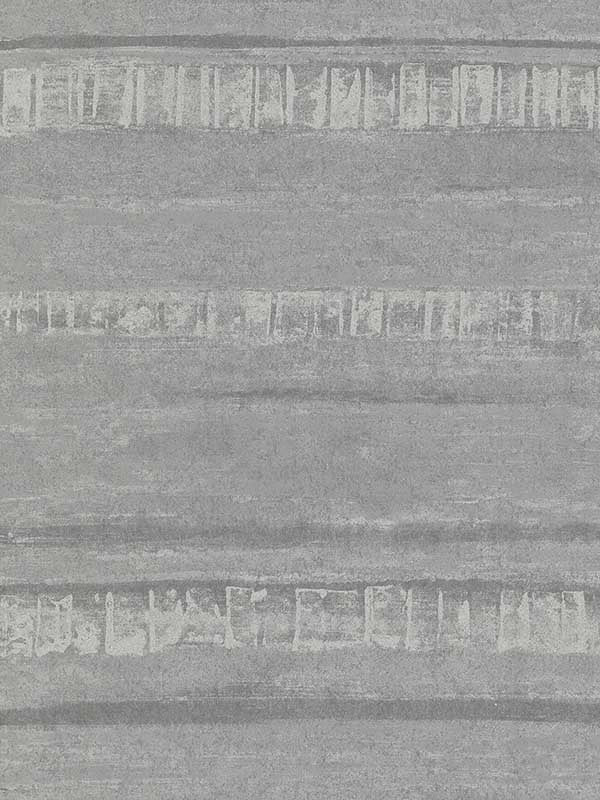 Rakasa Distressed Stripe fabric in pewter color - pattern number 4019-86418 - by A Street Prints in the Lustre A Metallic Collection collection