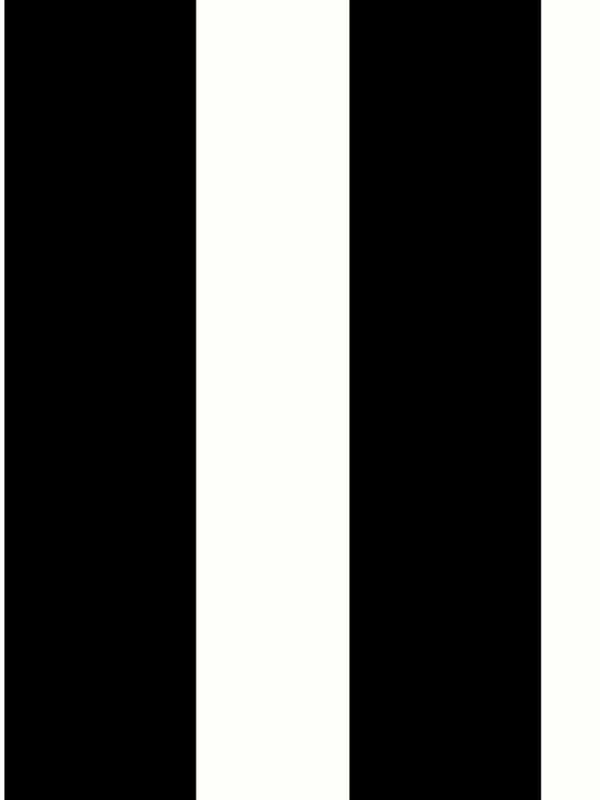 Designer Stripe Peel and Stick fabric in black and white color - pattern number LN20400 - by NextWall in the Peel and Stick Wallpaper by Lillian August Luxe Haven collection