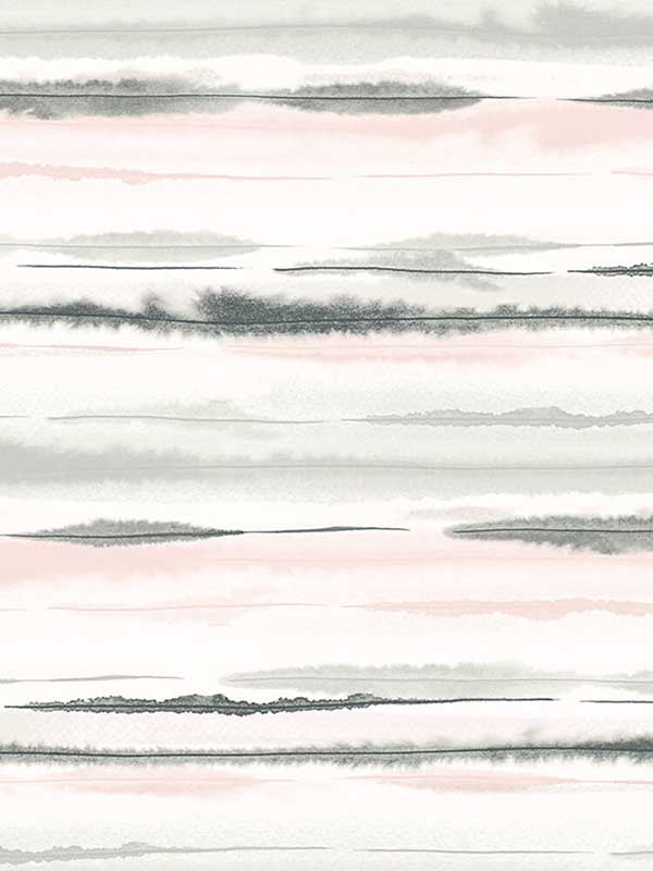 Horizon Stripe Peel and Stick fabric in pink sunset color - pattern number LN20601 - by NextWall in the Peel and Stick Wallpaper by Lillian August Luxe Haven collection