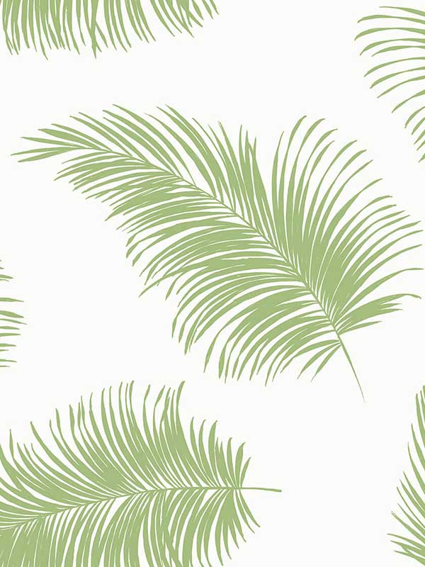 Tossed Palm Peel and Stick fabric in summer fern color - pattern number LN20304 - by NextWall in the Peel and Stick Wallpaper by Lillian August Luxe Haven collection