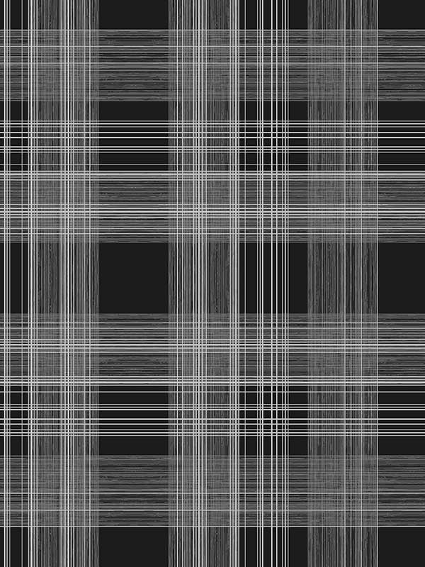 Rad Plaid Peel and Stick fabric in onyx color - pattern number SG10010 - by NextWall in the Peel and Stick Wallpaper by Stacy Garcia Sojourn Collection collection