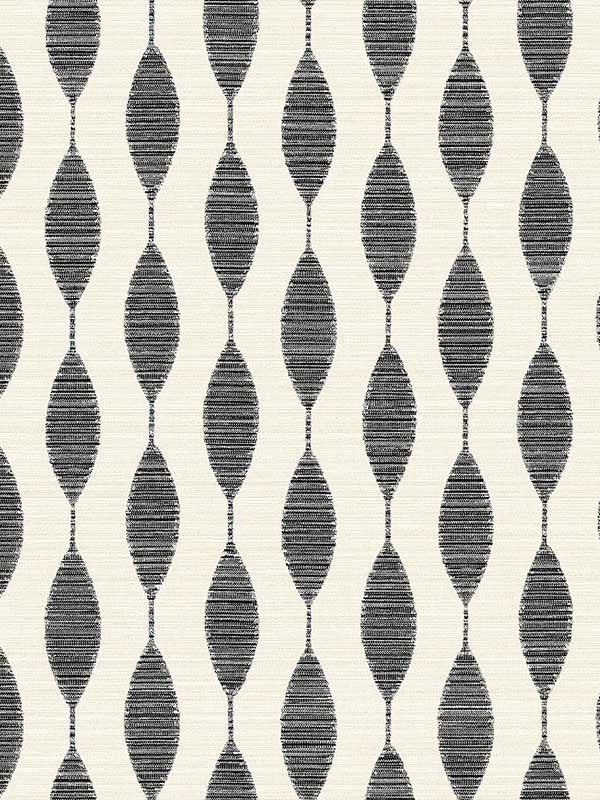 Ditto Peel and Stick fabric in eclipse and linen color - pattern number SG10900 - by NextWall in the Peel and Stick Wallpaper by Stacy Garcia Sojourn Collection collection