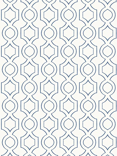 Handdrawn Geometric fabric in navy blue color - pattern number TP80202 - by Pelican Prints in the Maui Maui collection